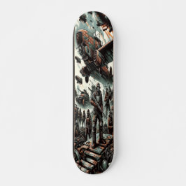Skateboard "Cubierta de guerra de Dieselpunk"