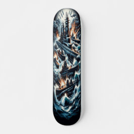 Skateboard "Cubierta de guerra de Dieselpunk"