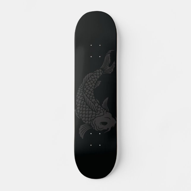 Skateboard Cubierta de Koi (Anverso)