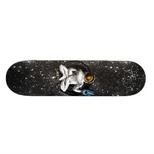 Skateboard "Cubierta de la meditación del hombre del espacio