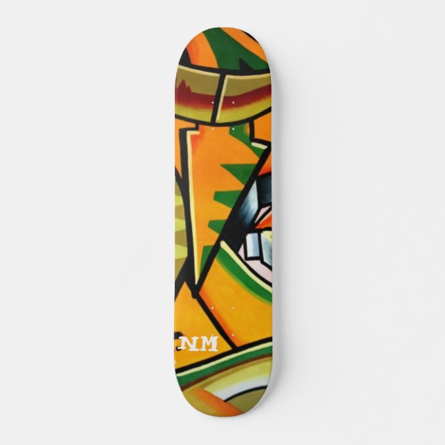 Skateboard cubierta de la pintada (Anverso )