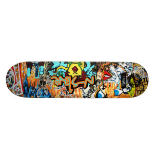 Skateboard cubierta de la pintada de la calle de n-s1ave