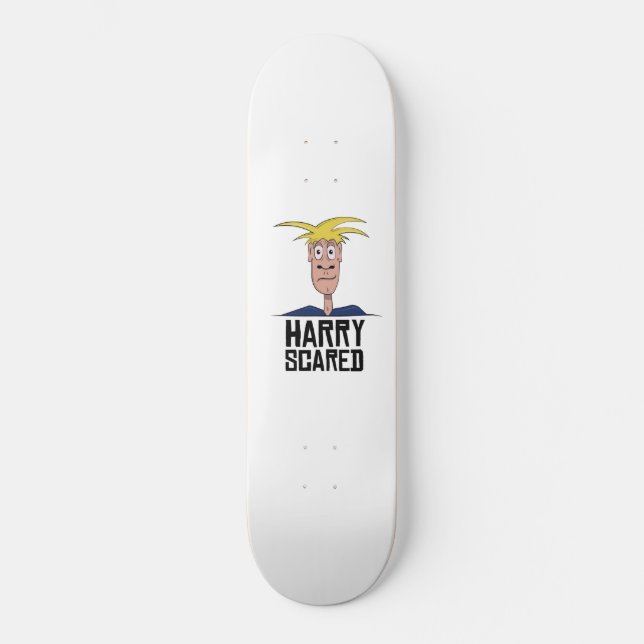 Skateboard Cubierta de la tabla de patines Harry Scared (Anverso)