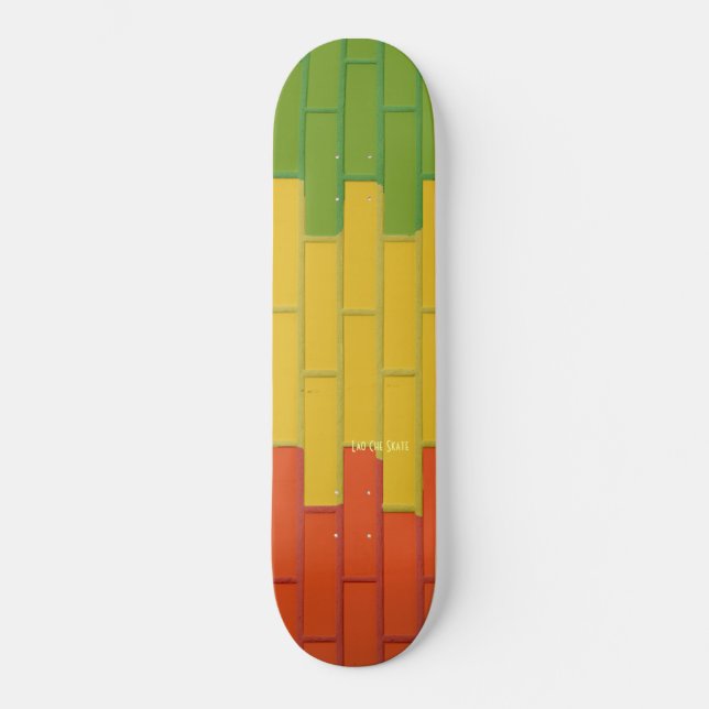 Skateboard Cubierta de los ladrillos de Rasta del patín de (Anverso)