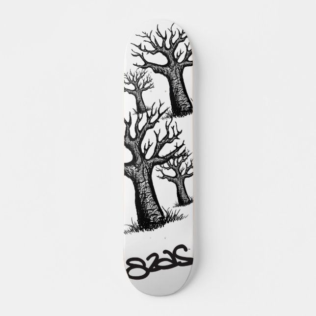 Skateboard cubierta de los treeyes (Anverso )