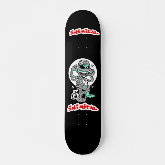 Skateboard Cubierta de momia hostil (Anverso )