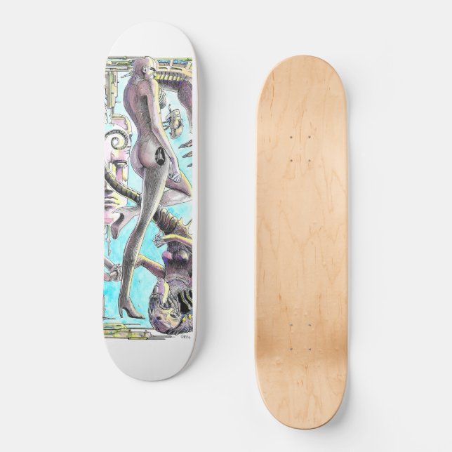 Skateboard cubierta de patinaje ajeno al jardín (Anverso)