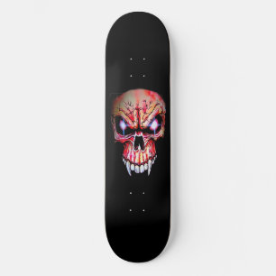 Skateboard Cubierta de patinaje "Calavera roja de vampiro"