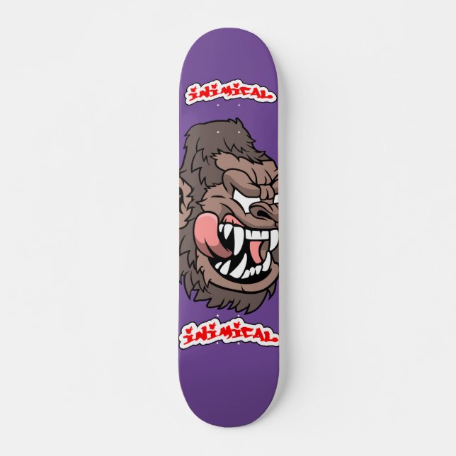 Skateboard Cubierta de patinaje de gorila grande (Anverso )