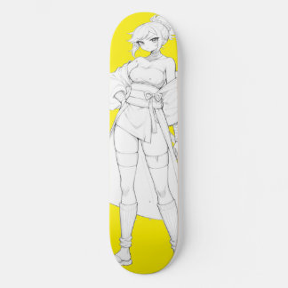 Skateboard Cubierta de patinaje para Chicas animados Fight St