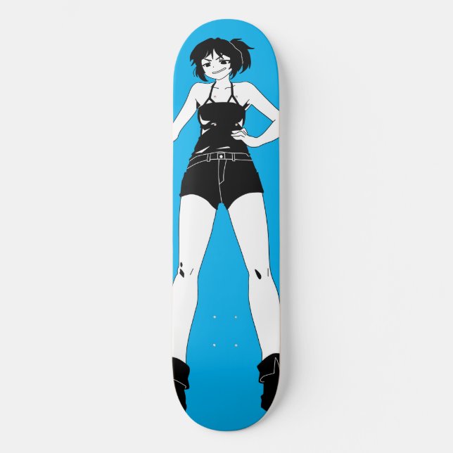 Skateboard Cubierta de patinaje para Chicas de anime (Anverso)