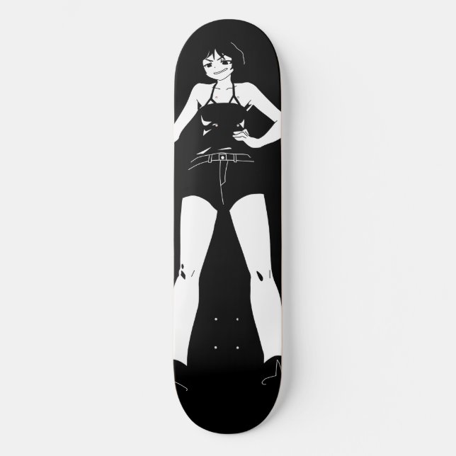 Skateboard Cubierta de patinaje para Chicas de anime (Anverso)