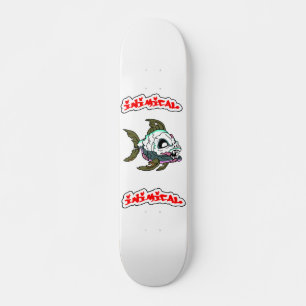 Skateboard Cubierta de patinaje para monstruos de pescado