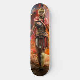 Skateboard Cubierta de patinaje para mujeres guerreras griega