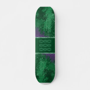 Skateboard Cubierta de patinaje para patinaje en verde tóxico