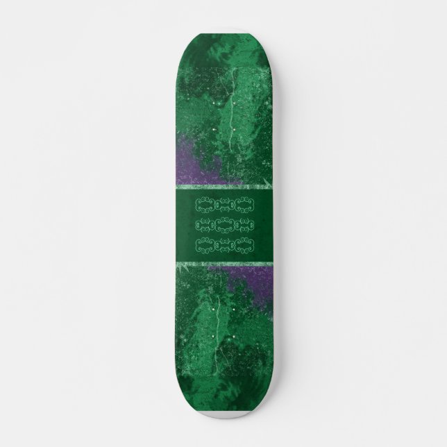 Skateboard Cubierta de patinaje para patinaje en verde tóxico (Anverso )
