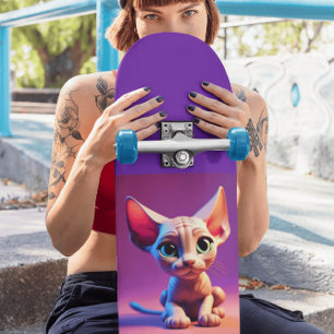 Skateboard Cubierta de patinaje para patinaje sobre gatitos s