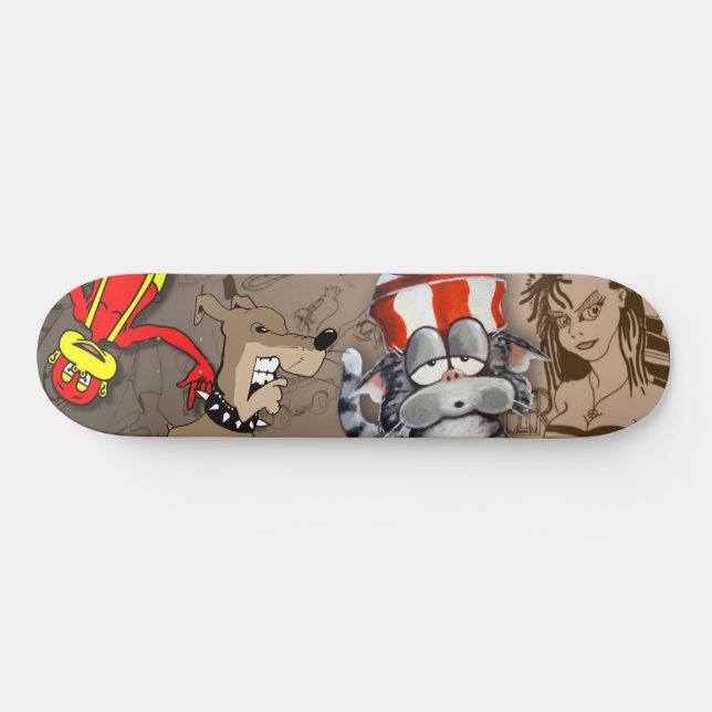 Skateboard Cubierta de patinaje para Personalizados de monos  (Horz)