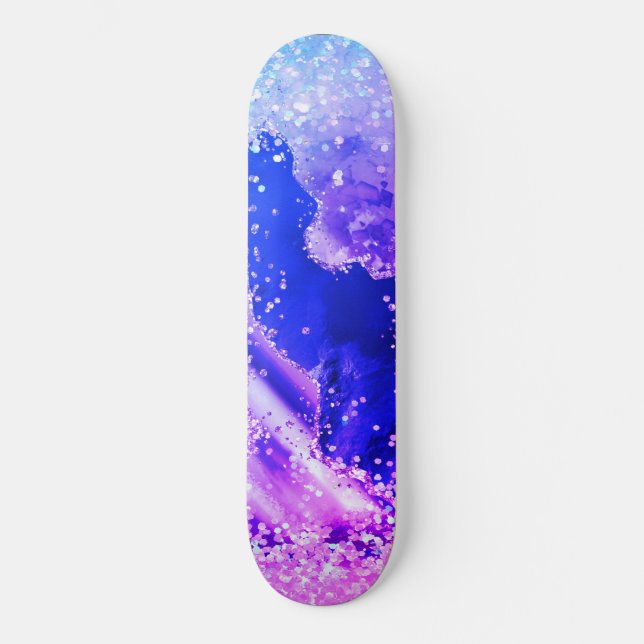 Skateboard Cubierta de patinaje para PURPURINAS GALAXY BLUE P (Anverso)