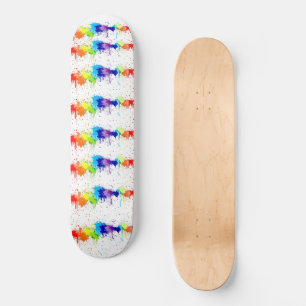 Skateboard Cubierta de patinaje sobre cubierta de pintura col
