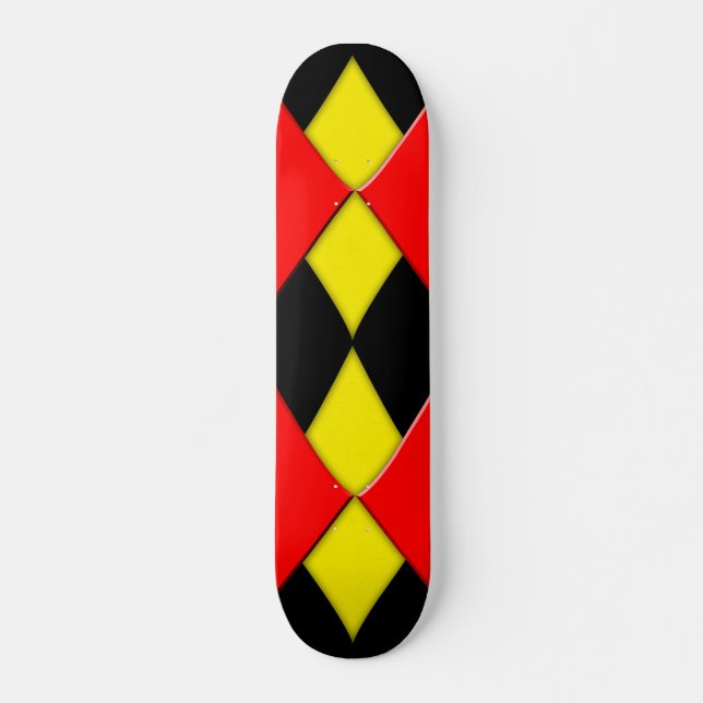 Skateboard Cubierta de patinaje sobre diamantes (Anverso )