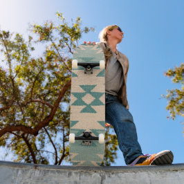 Skateboard Cubierta de patinaje sobre el suroeste, Navajo Aqu