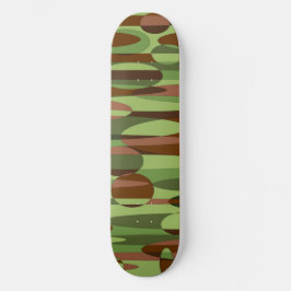 Skateboard Cubierta de patinaje sobre las esferas verdes y ma