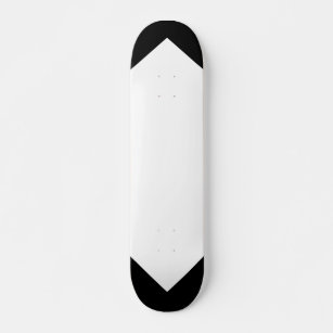 Skateboard Cubierta de Personalizable de patrón blanco y negr