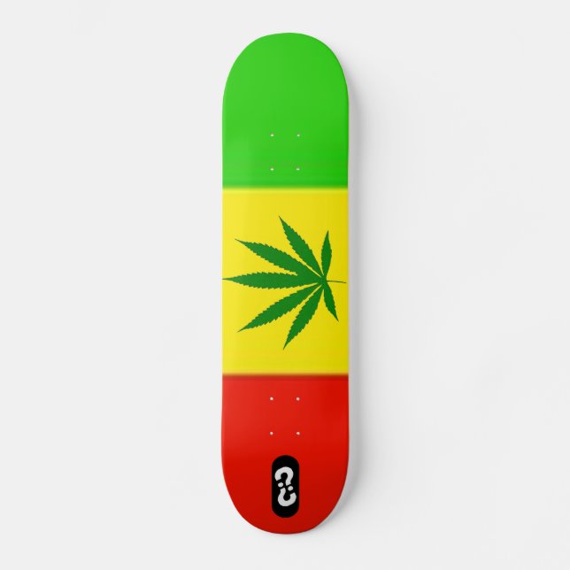 Skateboard Cubierta de Rasta (Anverso)