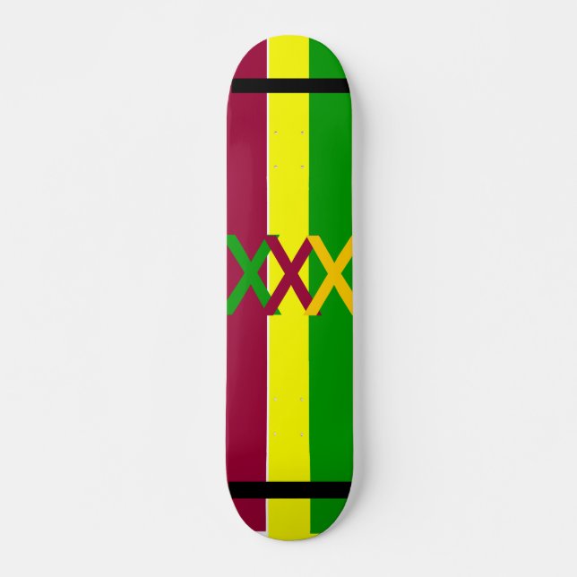Skateboard Cubierta de Rasta (Anverso )