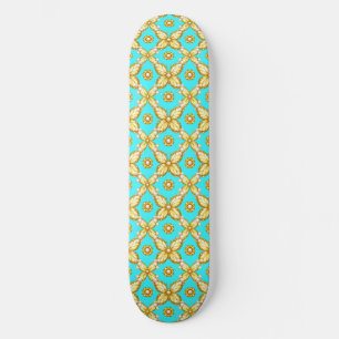 Skateboard Cubierta de regalo elegante mariposa floral acento