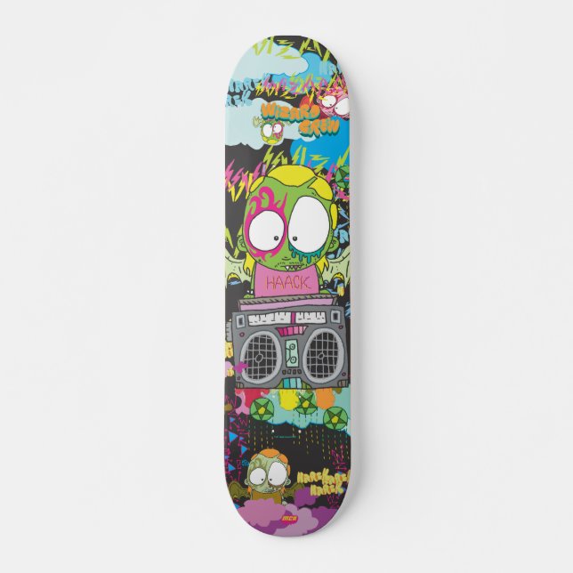 Skateboard Cubierta de WZRD HAACK (Anverso )