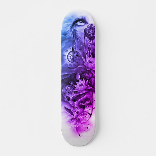 Skateboard Cubierta del ángel de Steampunk (Anverso )