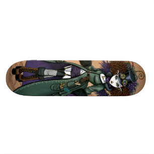 Skateboard Cubierta del patín de Fae del vampiro de Steampun