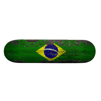 Skateboard Cubierta del patín de la bandera del Brasil