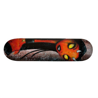 Skateboard Cubierta del patín del chica del demonio