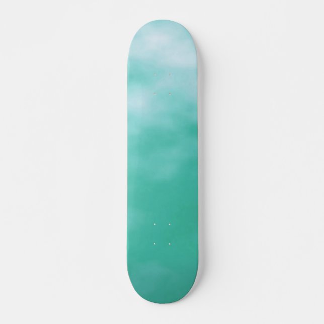 Skateboard Cubierta del personalizable de Seafoam del verde (Anverso )