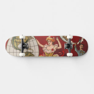 Skateboard Cubierta Del Programa Barnum Y Bailey Vintage