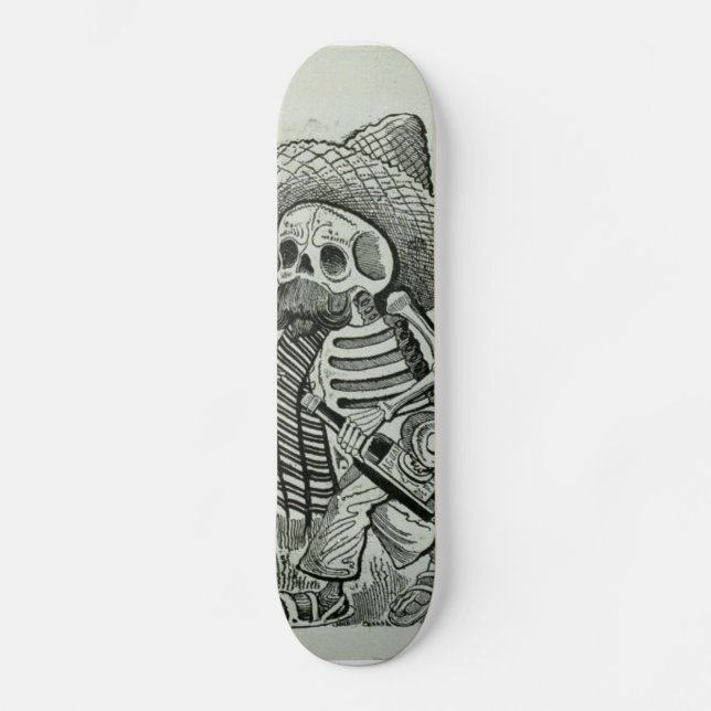 Skateboard cubierta día-de--muerta de Vato (Anverso)