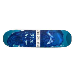 Skateboard Cubierta ideal azul de la barba de la danza de