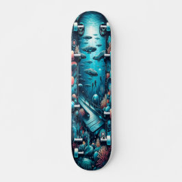 Skateboard "Cubierta marina de biooasis"