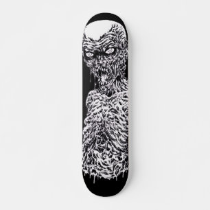 Skateboard Cubierta Metalizado de muerte zombi
