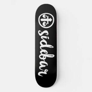 Skateboard Cubierta oficial del logotipo del patinador latera