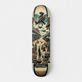 Skateboard "Cubierta para aeródromo de Dieselpunk"
