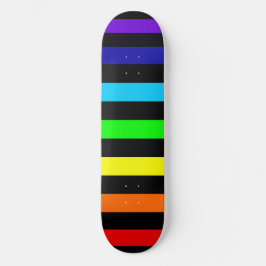 Skateboard Cubierta para el patinaje con arco iris