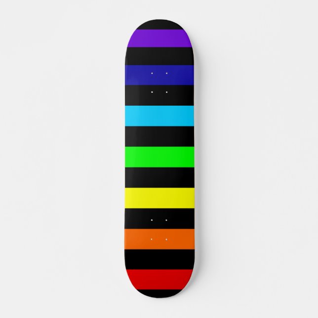 Skateboard Cubierta para el patinaje con arco iris (Anverso )