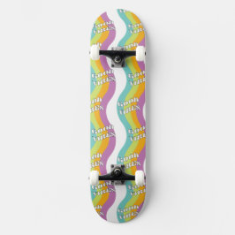 Skateboard Cubierta para el patinaje de Good Vibes Groovy