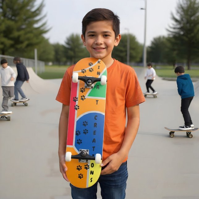 Skateboard Cubierta para el patinaje de Meowzers 7 3/4" (Subido por el creador)