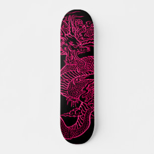 Skateboard Cubierta para el patinaje retro con elemento dragó