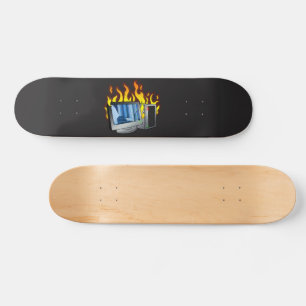 Skateboard Cubierta para el patinaje sobre el fuego de la com